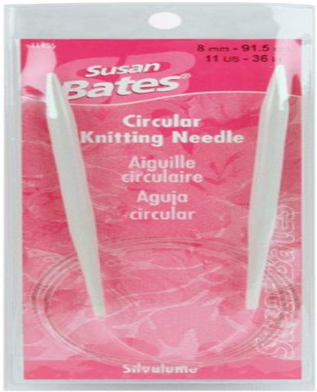 Silvalume Circular Knitting Needles 36, Size 11/8mm