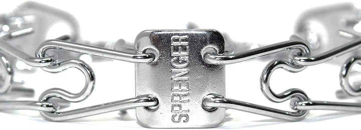 Prong Dog Training Collar Ultra-Plus Chrome Plated Steel Pet Pinch No-Pull for Dogs Anti Pull Made in Germany 2.25mm x 13in Small
