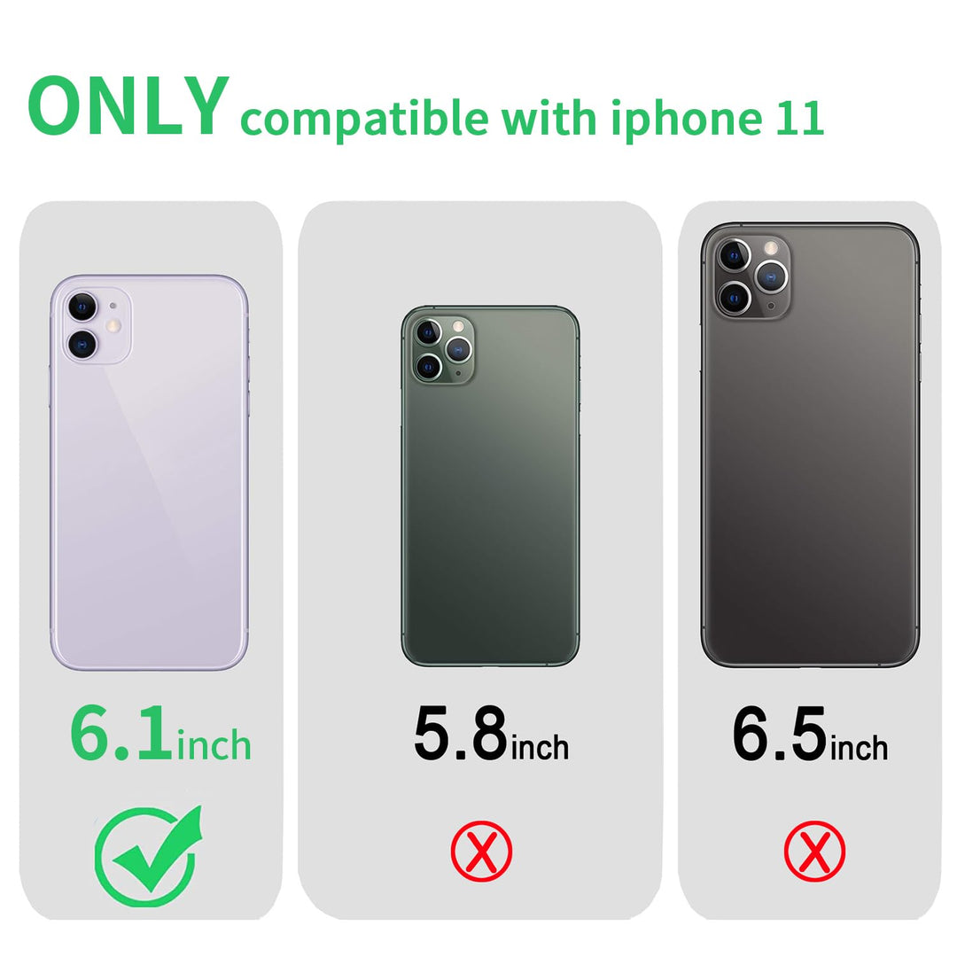 Compatible with iPhone 11 Case, Clear TPU Phone Cases Shockproof Bumper Cover Anti-Scratch Protective Slim Thin Crystal Phone Case for 11 6.1inch