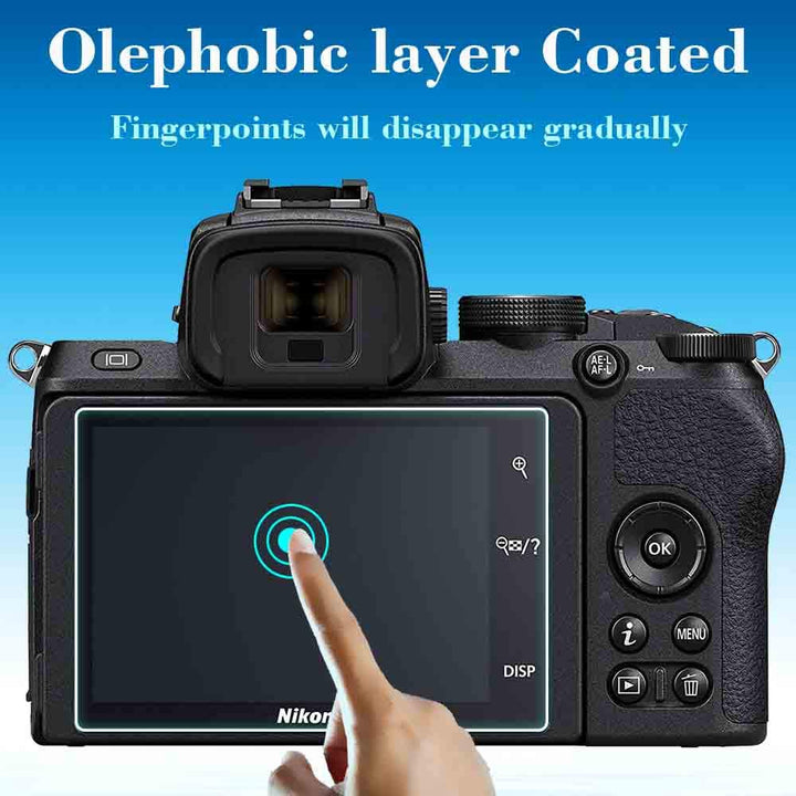 Z50 Screen Protector for Nikon Z 50 Z50 Mirrorless Digital Camera &amp; Hot Shoe Cover, 0.3mm 9H Hardness Tempered Glass Saver Anti-Scrach Anti-Fingerprint Anti-Bubble Anti-Dust [2+3Pack]