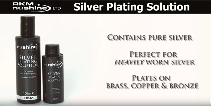Silver Plating Solution 5.1 Oz (150ml) - Permanently Plate Pure Silver onto Worn Silver, Brass, Copper and Bronze (Ecofriendly Formula)