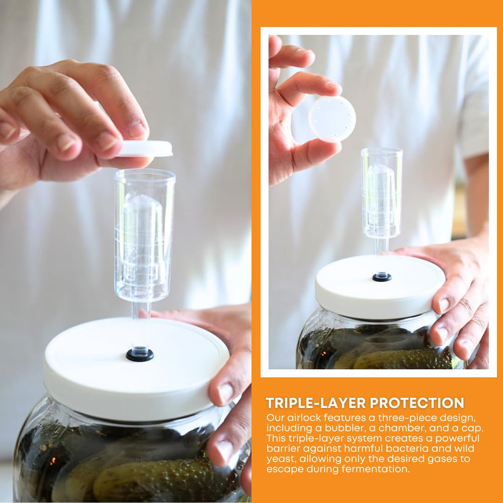 FastRack - Wide Mouth Glass Jar with Lid and Econolock 