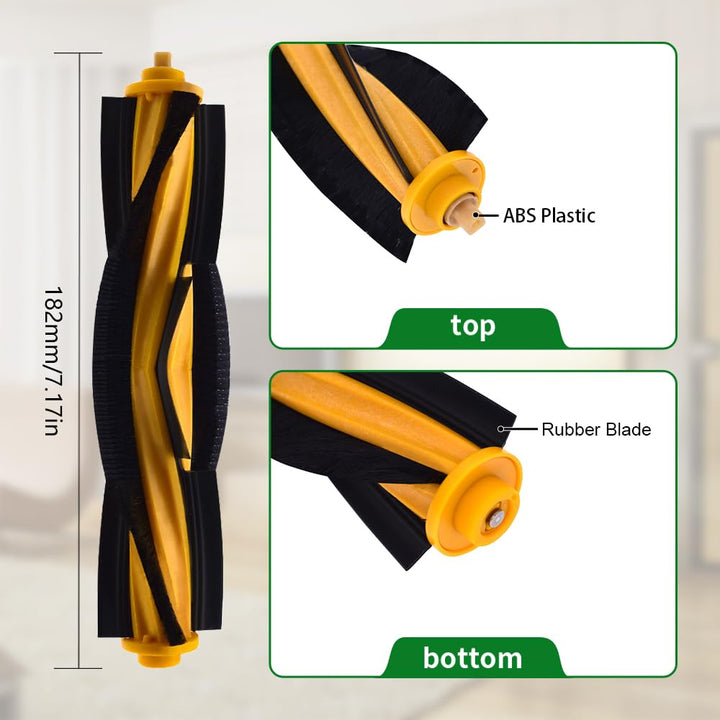 Neutop Replacement Compatible with Ecovacs Deebot OZMO 920, 950, T8 Aivi, T9+, N8 Pro+, N10 Plus, yeedi vac max, vac station, vac 2 pro, Robot Vacuum Parts with 1 Roller Brush 4 Filters 6 Side Brushes
