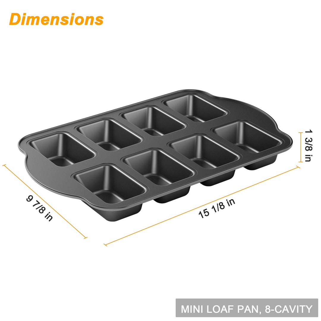 Tiawudi 1 Piece Non-Stick Mini Loaf Pan, Carbon Steel B
