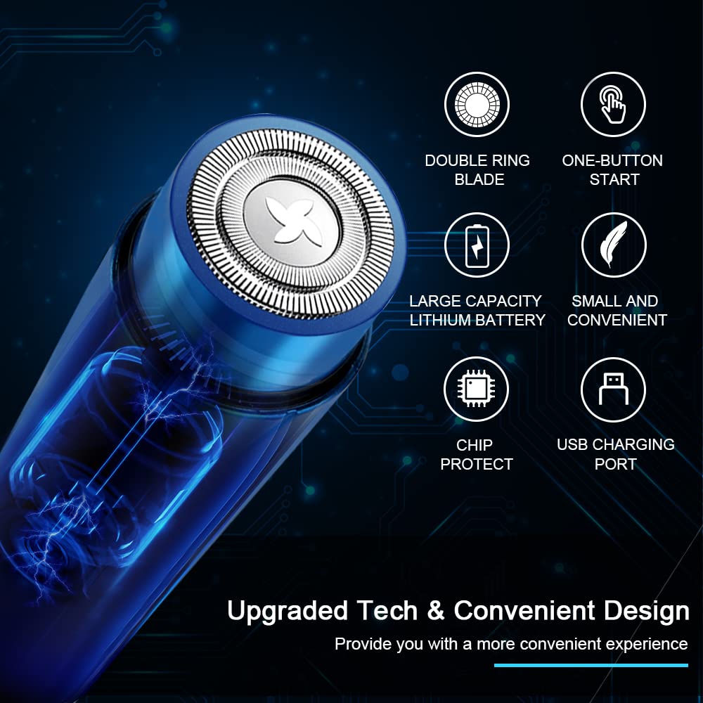 ARECTECH Mini Portable Shaver Pocket Razors Electric Ra