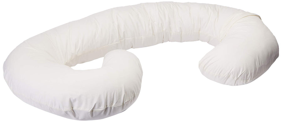 Snoogle Original Maternity/Pregnancy Total Body Pillow, Ivory 60 Inch