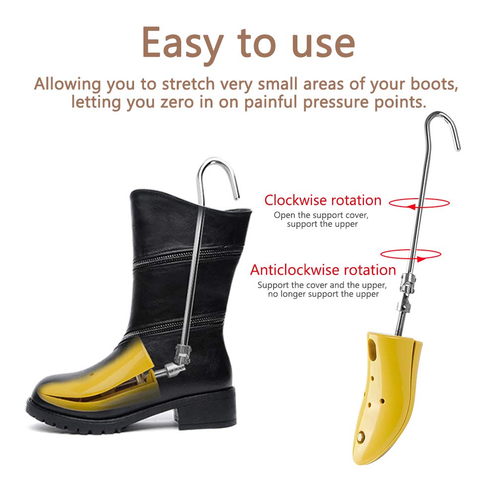 2PCS Shoe Trees,Shoe Stretchers Adjustable Length Width Height Shoe Spreader,Boot Stretcher for Women and Men
