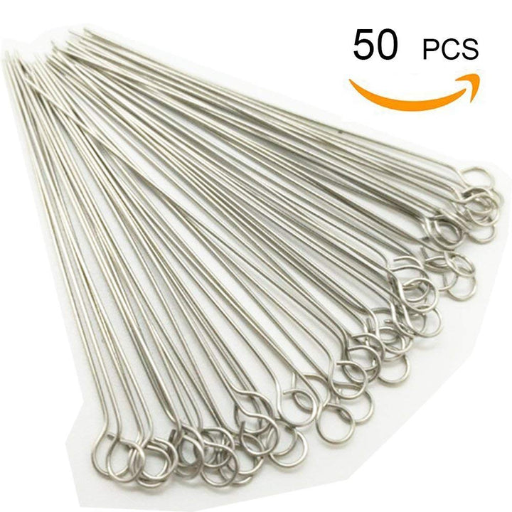 Reusable Inoculating Loop with 50pcs 10uL Nichrome Needle Tips Inoculation Loop for Bacterial Tissue Culture