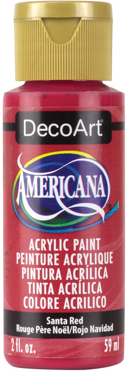 Americana Acrylic Paint, 2-Ounce, Santa Red