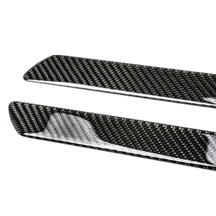 Car Door Sill Plate Protectors,Door Entry Guards Sill Scuff Cover Panel Step Protector Sticker 4PCS Universal,Carbon Fiber Pattern