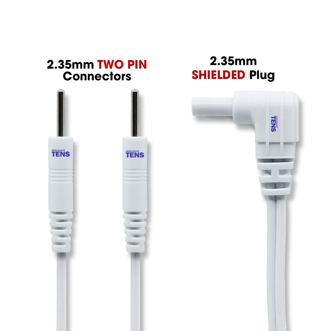 Tens Lead Wires, 2 2mm Pin Connectors (2 Pack), Discoun