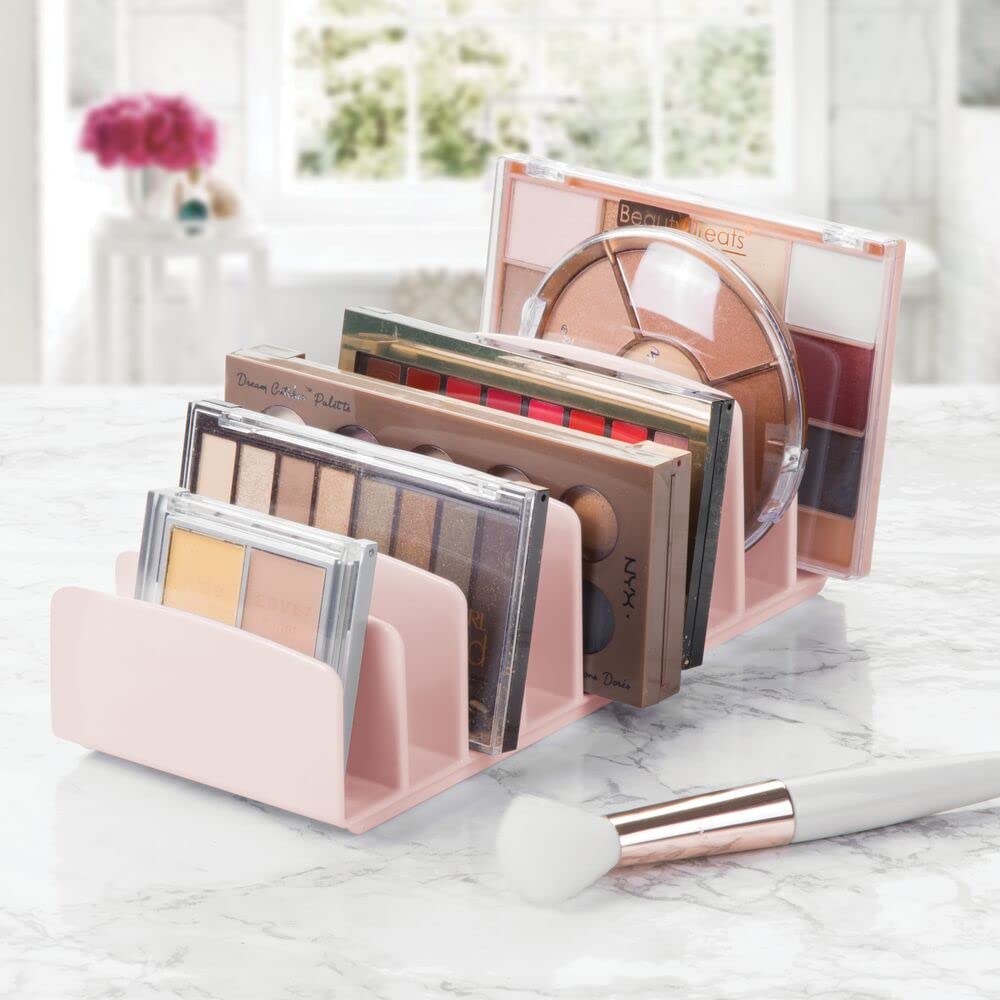 mDesign Plastic Divided Cosmetic Palette Organizer with