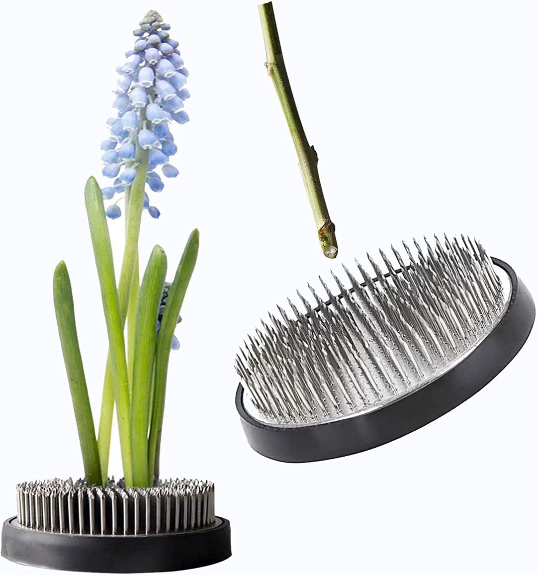 Flower Frogs Stainless Floral Frogs Kenzan Flower Vase Round Metal Flower Arranger Tool Pin Holder Ikebana Flower Pin Frogs for Vase Flower Arrangements Home DIY Craft