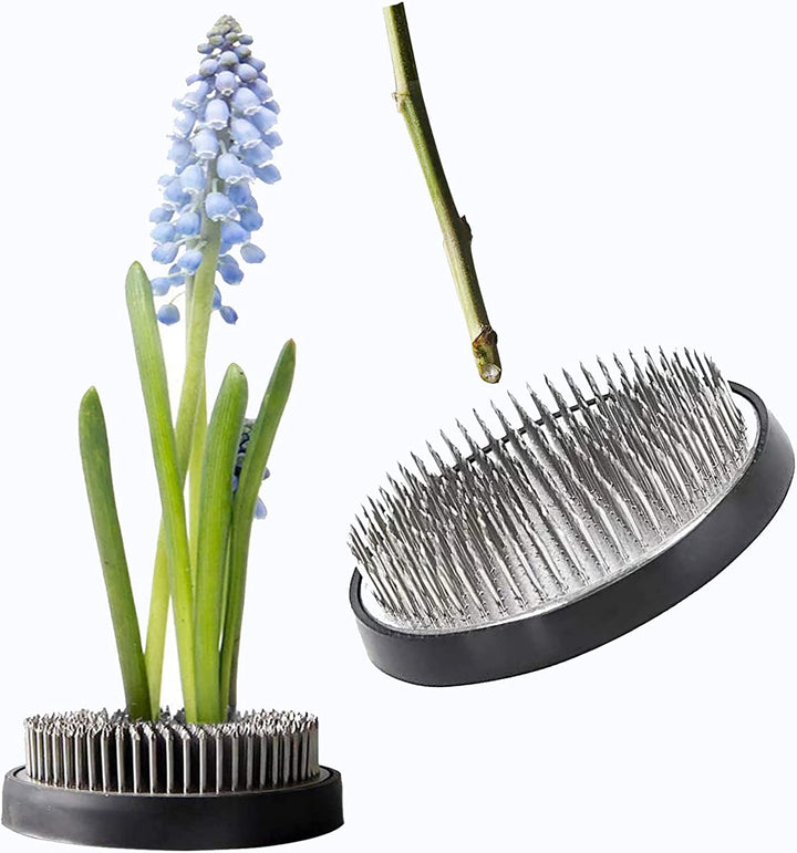 Flower Frogs Stainless Floral Frogs Kenzan Flower Vase Round Metal Flower Arranger Tool Pin Holder Ikebana Flower Pin Frogs for Vase Flower Arrangements Home DIY Craft