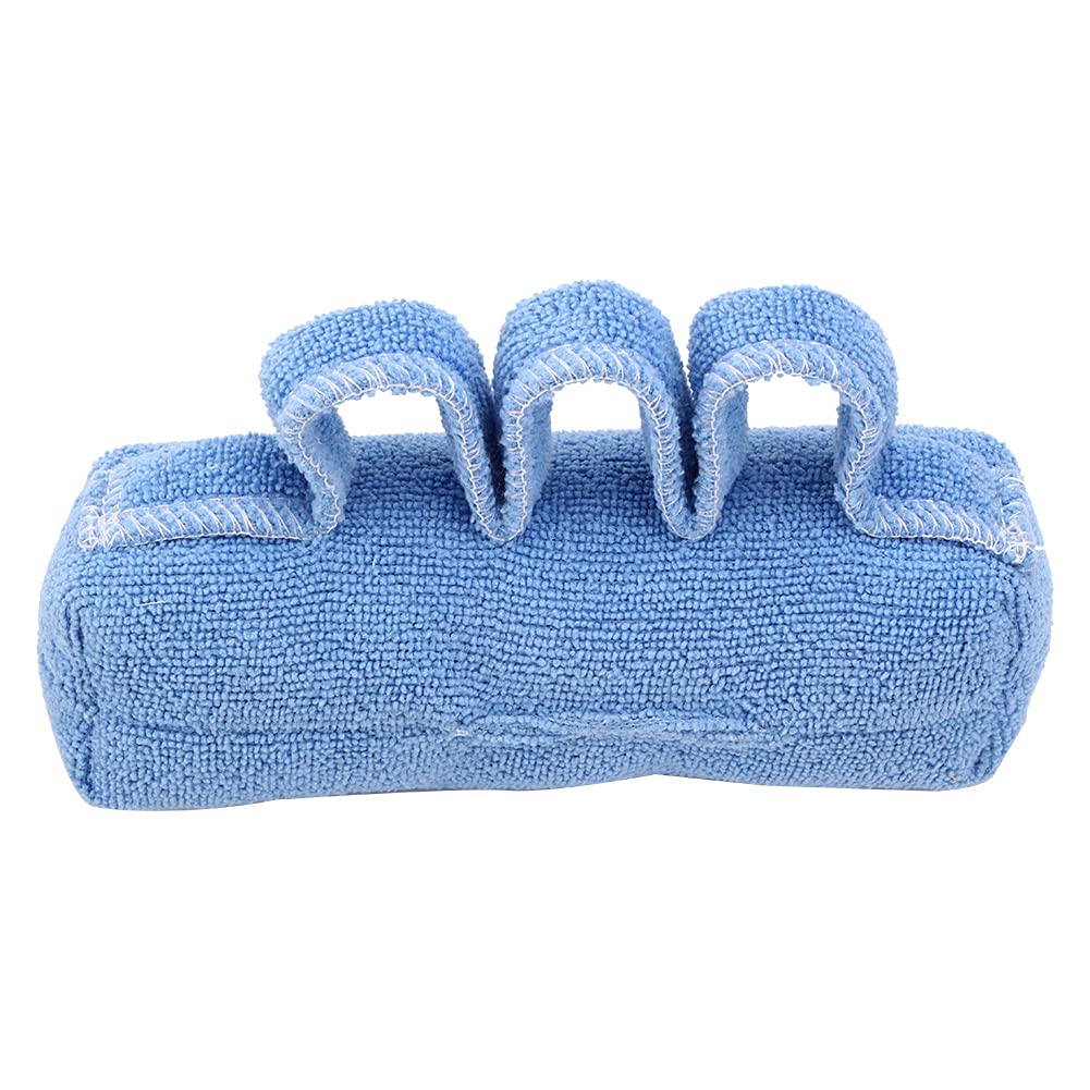 Fingers Separation Pad Elder Bedridden Cloth + Cotton 5.1 x 1.2 inch(Blue)