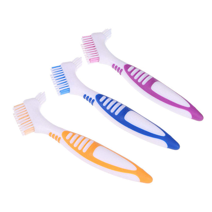Premium Denture Cleaning Brush Set with Multi-Layered B