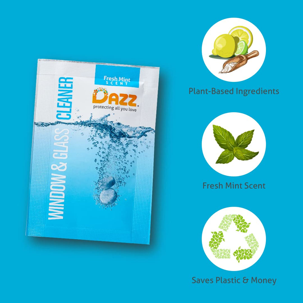Dazz Natural Cleaning Tablets - Window and Glass Cleane