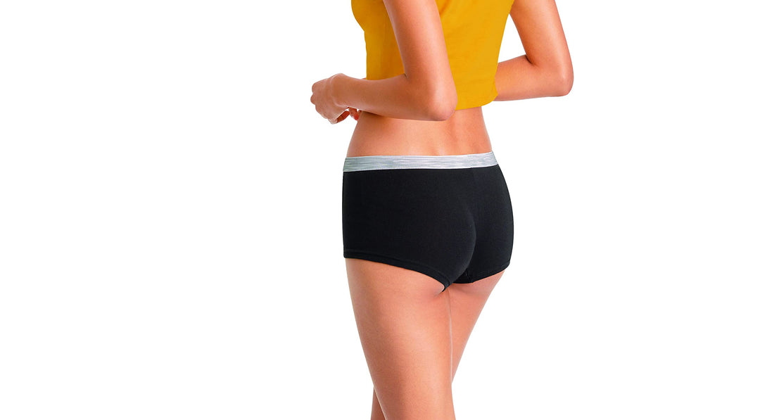 Women&#39;s Sporty Cotton Boyshort Underwear, 6 Pack-Assorted 1, 6