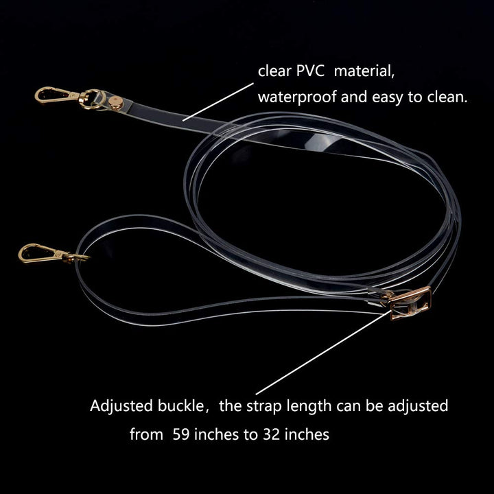 Xiazw Thin Soft PU Leather Crossbody Replacement Chain 