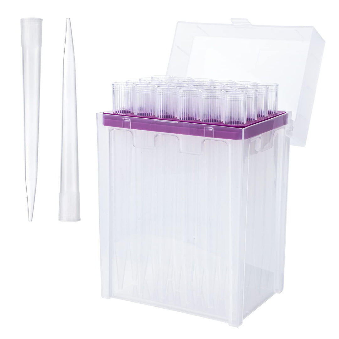 FOUR E&#39;S SCIENTIFIC 10ml Pipette Tips - Universal 10000ul Sterile Pipette Tips Racked RNase/DNase Free &amp; Pyrogen Safe, Autoclavable, 1 Rack 24 Tips