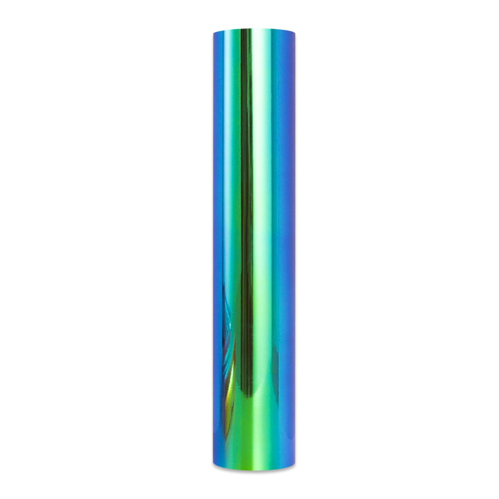 Holographic Lake Blue Adhesive Vinyl roll Permanent Craft Vinyl for Signs Letters 12 x6ft Compatible with All Cutting Machines