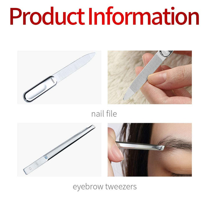 Silver : World No. 1. Three Seven (777) Travel Manicure Grooming Kit Nail Clipper Set (7 PCs, TS-4112C), MADE IN KOREA, SINCE 1975