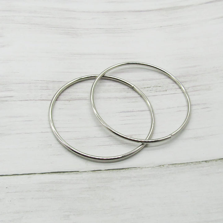 6 Pcs Metal O Ring Floral Hoop Dream Catcher Rings Macrame Ring for Dream Catchers and Hanging Crafts (3inch, Silver)