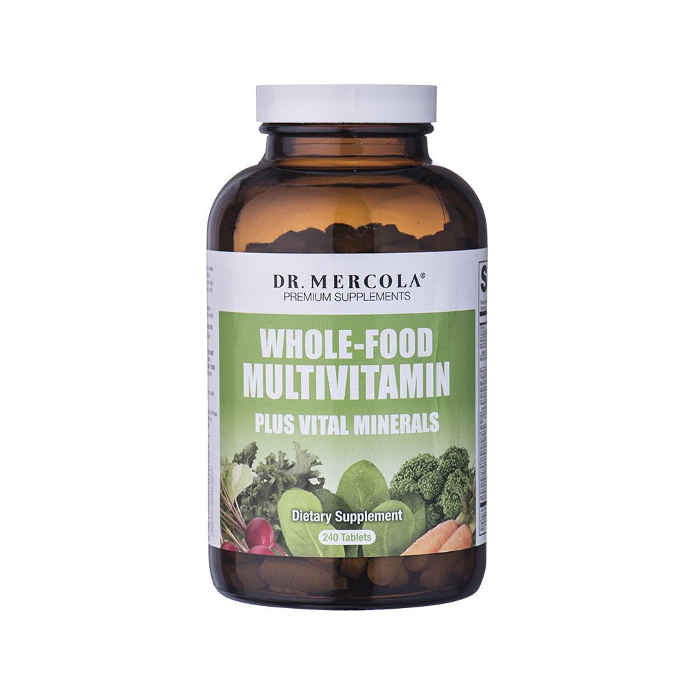Whole Food Multivitamin Plus Vital Minerals Dietary Supplement, 30 Servings (240 Tablets)