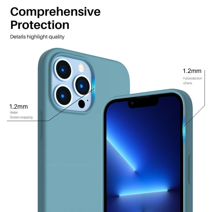 ORNARTO Compatible with iPhone 13 Pro Max Case 6.7, Sli
