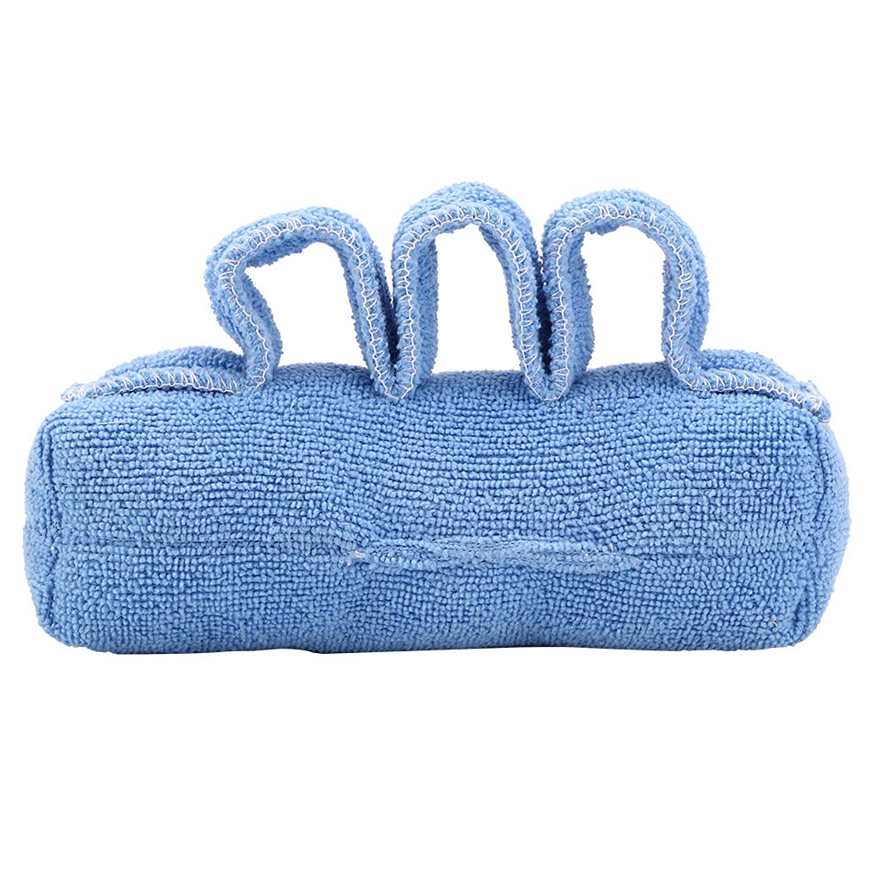 Fingers Separation Pad Elder Bedridden Cloth + Cotton 5.1 x 1.2 inch(Blue)