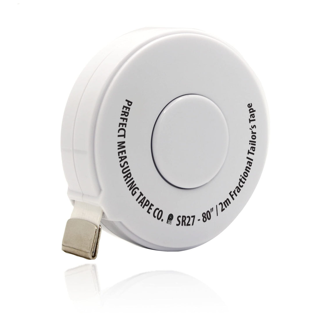 Perfect Measuring Tape - Premium Retractable Tailor’s Tape Measure &amp; Crafters Tape – 80 / 2m - Pocket Sized Fractional Inch &amp; Metric Tape Measure for Fabric, Body, and Sewing Measurements