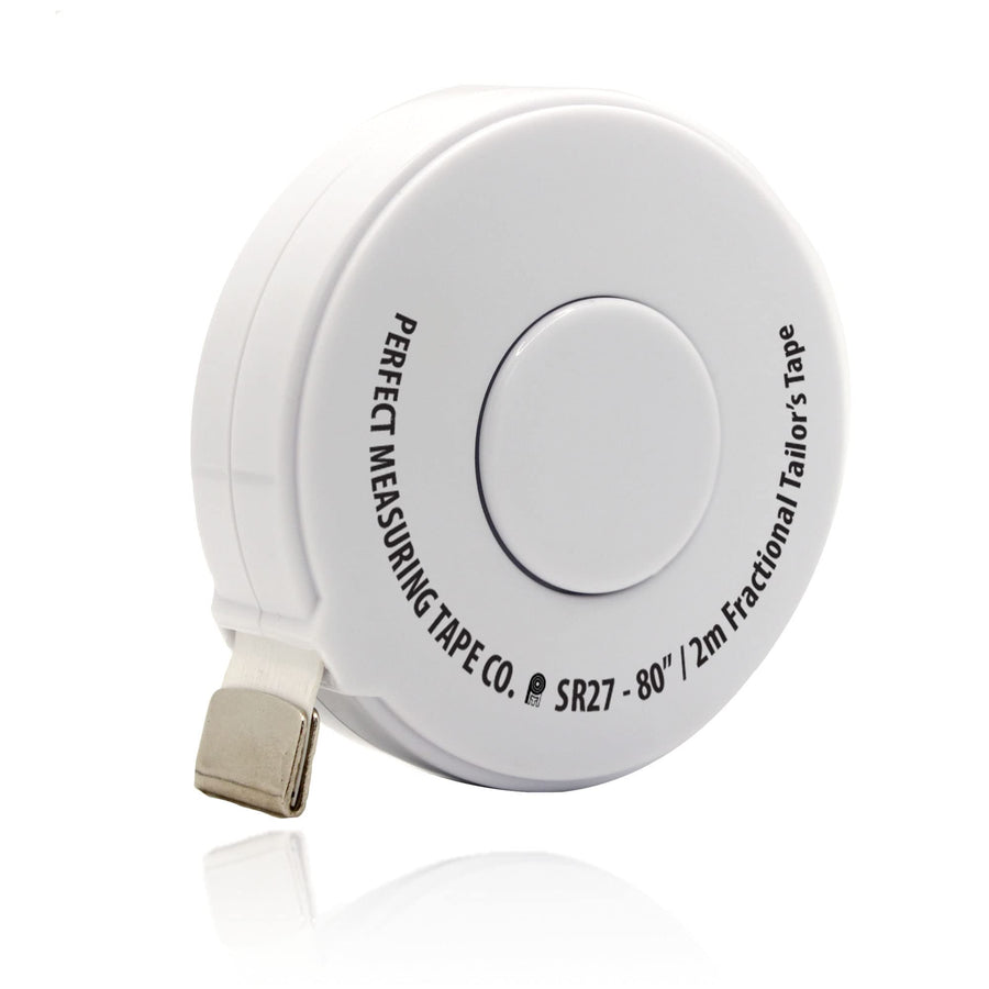 Perfect Measuring Tape - Premium Retractable Tailor’s Tape Measure & Crafters Tape – 80 / 2m - Pocket Sized Fractional Inch & Metric Tape Measure for Fabric, Body, and Sewing Measurements