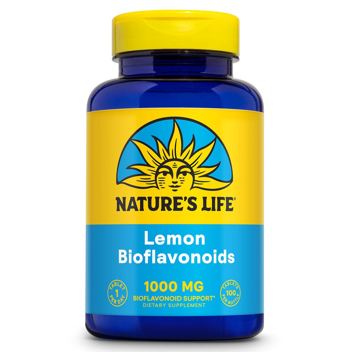 Nature&#39;s Life Lemon Bioflavonoids 1000mg - Citrus Bioflavonoids Supplement with Hesperidin and Rutin - Antioxidant and Cellular Support, Vitamin C Absorption - 60 Day Guarantee, 100 Serv, 100 Tablets