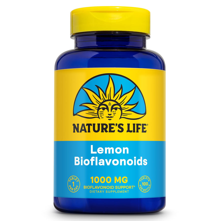 Lemon Bioflavonoids 1000mg - Citrus Bioflavonoids Supplement with Hesperidin and Rutin - Antioxidant and Cellular Support, Vitamin C Absorption - 60 Day Guarantee, 100 Serv, 100 Tablets