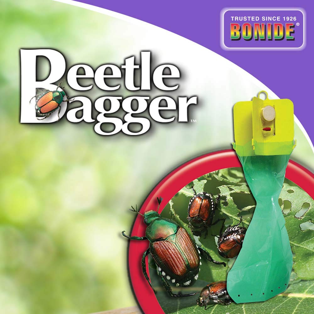 Beetle Bagger Japanese Beetle Trap Kit for Indoors and Outdoors, 2 Disposable Collection Bags Included