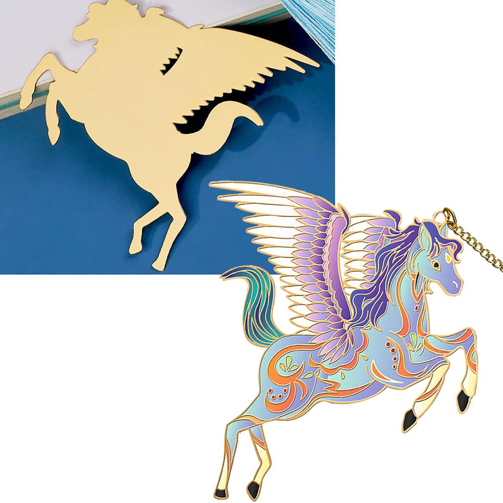 Unicorn Bookmark Cute Metal Bookmarks for Kids Book Lovers Girls Exquisite Anime Book Markers Readers Gift Best Friends -U2
