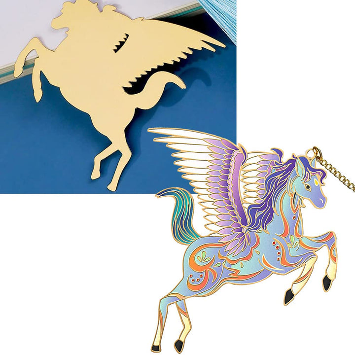 Unicorn Bookmark Cute Metal Bookmarks for Kids Book Lovers Girls Exquisite Anime Book Markers Readers Gift Best Friends -U2