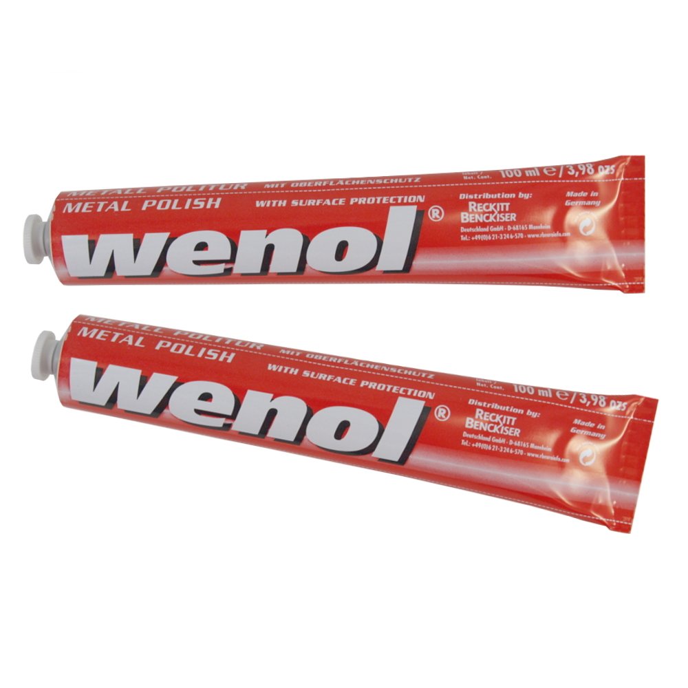 Wenol Metal Polish Shiner with Surface Protection, Set 