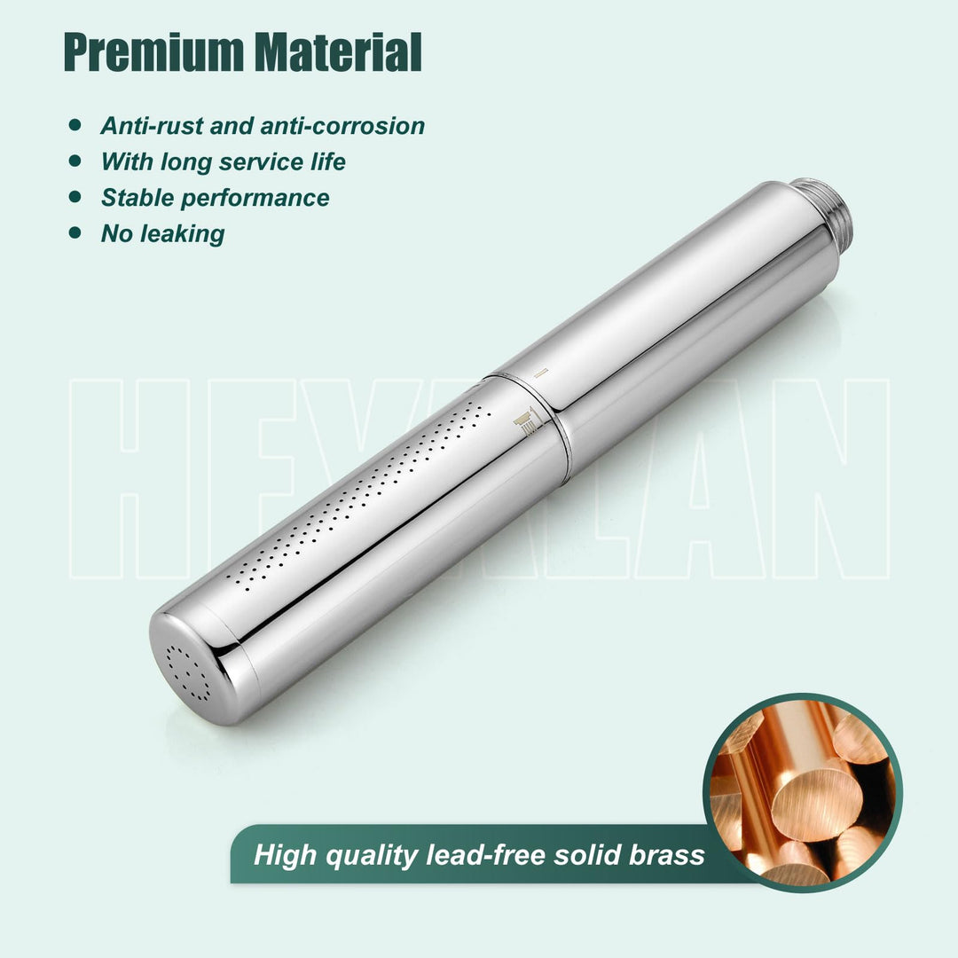 Handheld Shower Handheld Shower Spray Bathroom Shower Wand High Pressure Luxury Hand Shower Brass High Flow Hand Shower Head,Dual Functions Style,Polished Chrome