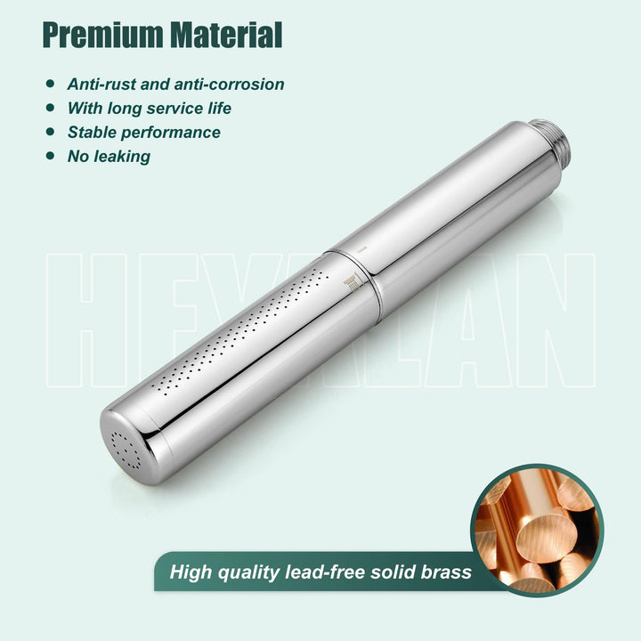 Handheld Shower Handheld Shower Spray Bathroom Shower Wand High Pressure Luxury Hand Shower Brass High Flow Hand Shower Head,Dual Functions Style,Polished Chrome