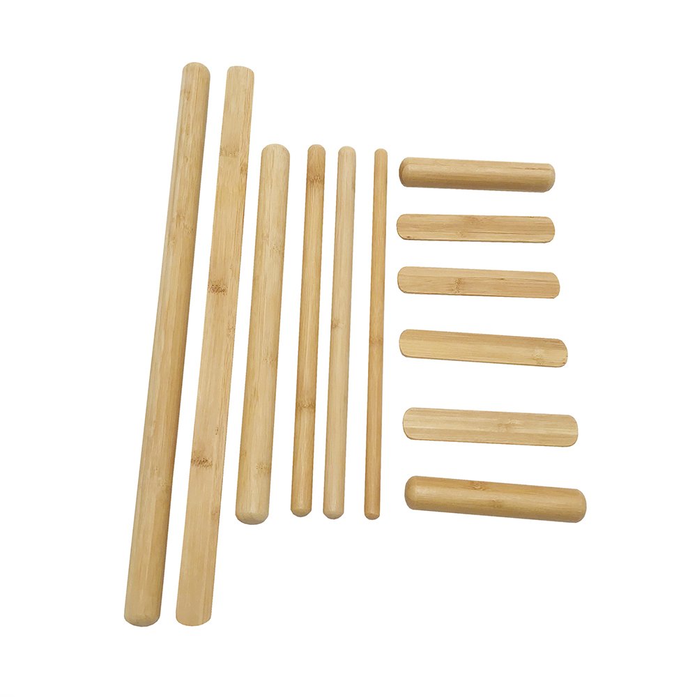 Goodtar Bamboo Sticks for Massage Therapy Bamboo Massage Tools,Set of 12