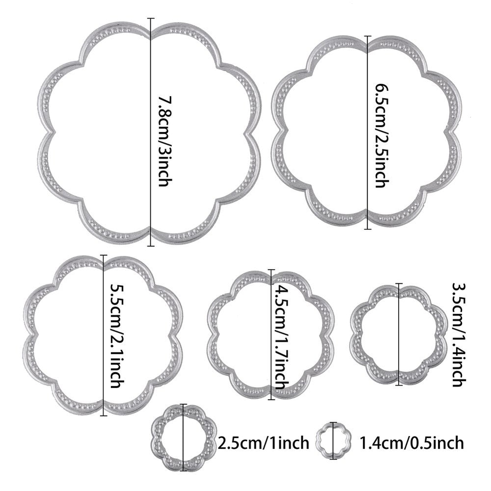 DECORA Flower Metal Cutting Dies Embossing Stencils for