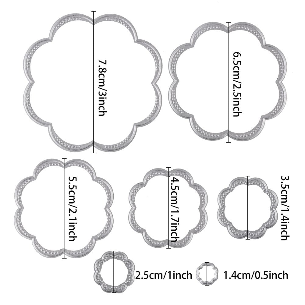 DECORA Flower Metal Cutting Dies Embossing Stencils for
