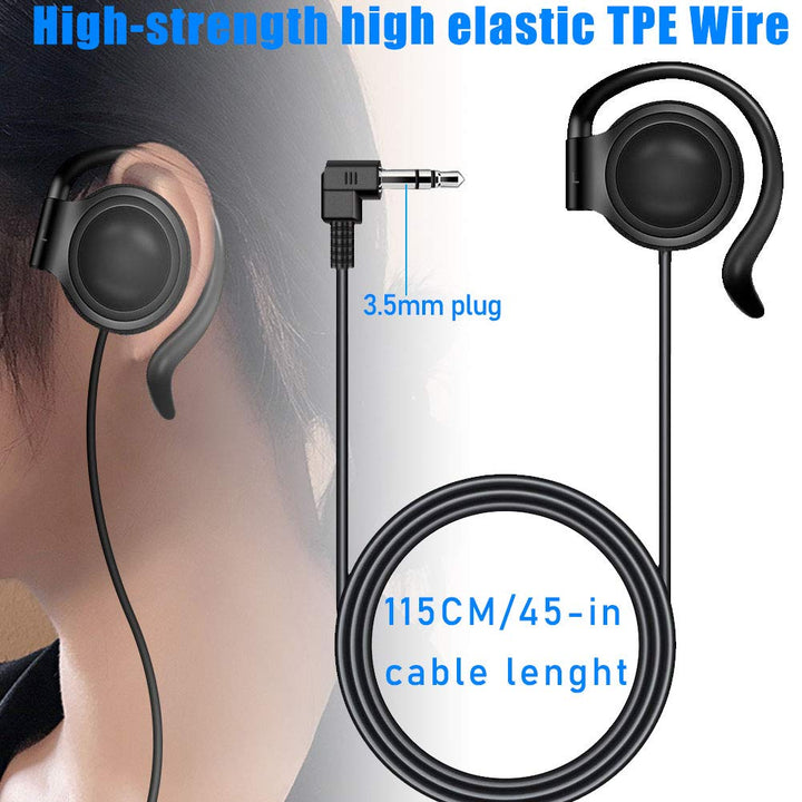 EXMAX 3.5mm Single Side Earphone Earbud One Ear Headpho