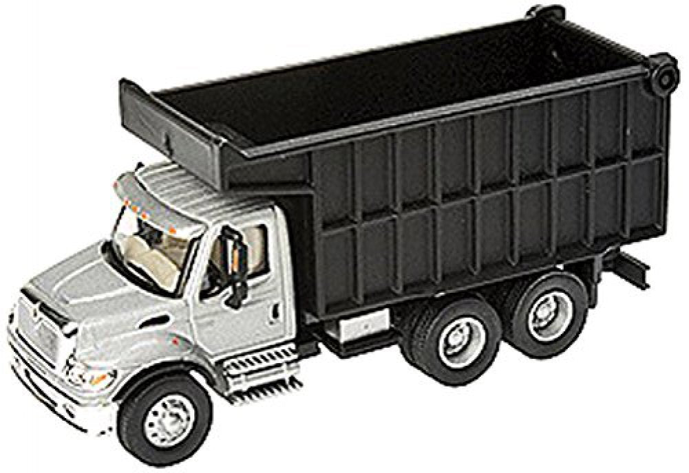 International, Silver and Black 7600 2-Axle Col Truck