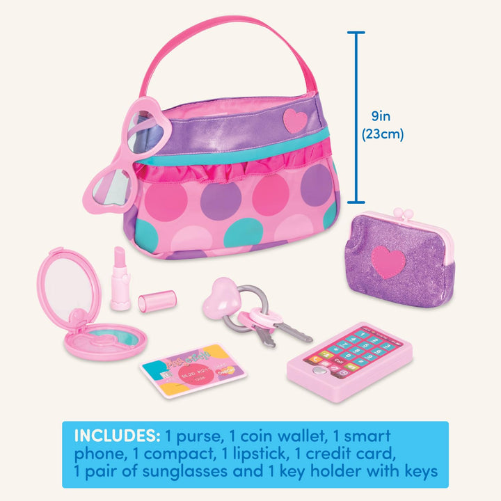 - Play Circle- Makeup &amp; Beauty Set – Dress Up Fashion Accessories – Pretend Play- Toys For Kids- Princess Purse Set- 3 years +
