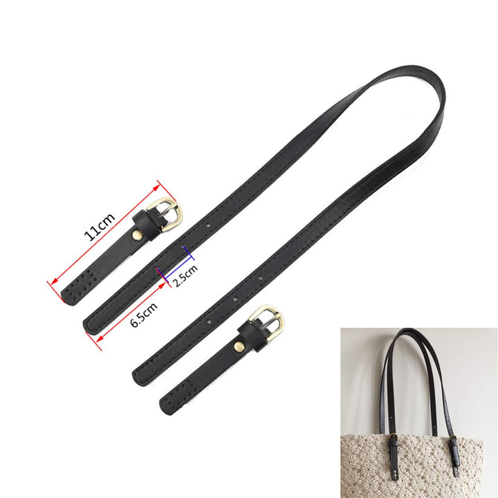 PU Leather Purse Handles 2 Pcs 65cm to 71cm Adjustable Leather Shoulder Strap Black Leather Purse Strap,Leather Shoulder Strap Purse Straps Replacement for Crossbody