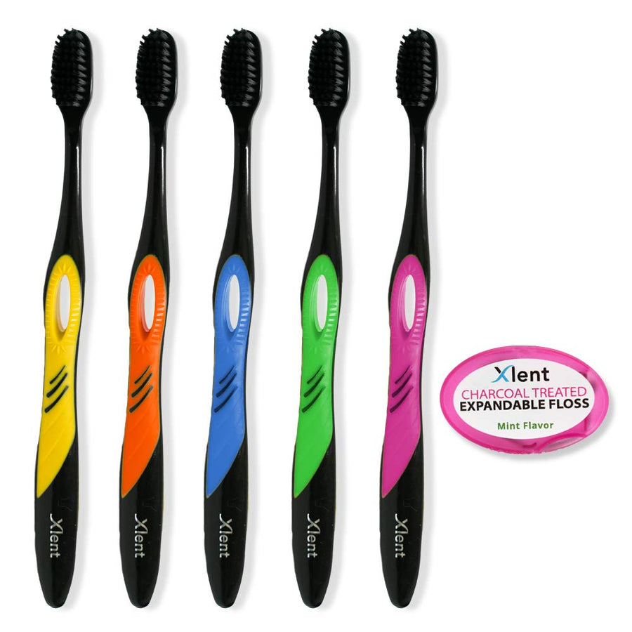 Activated Charcoal Bristle Toothbrush - Xtreme (Extreme