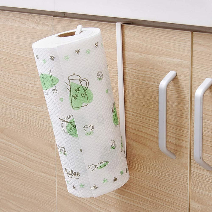 2PC Paper Towel Holder Under Cabinet, Hanging White Pap