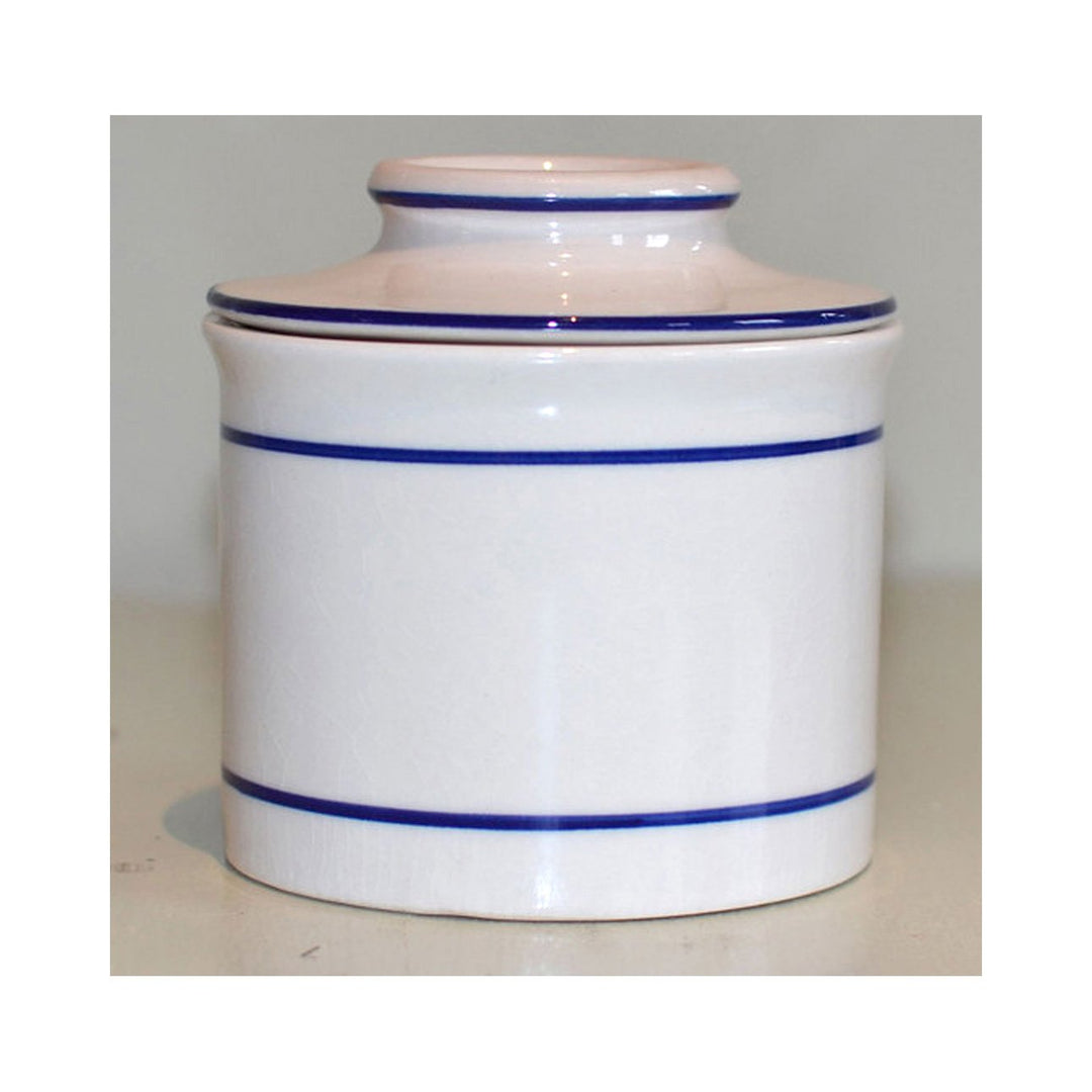 Norpro Glazed Stoneware Butter Keeper,White